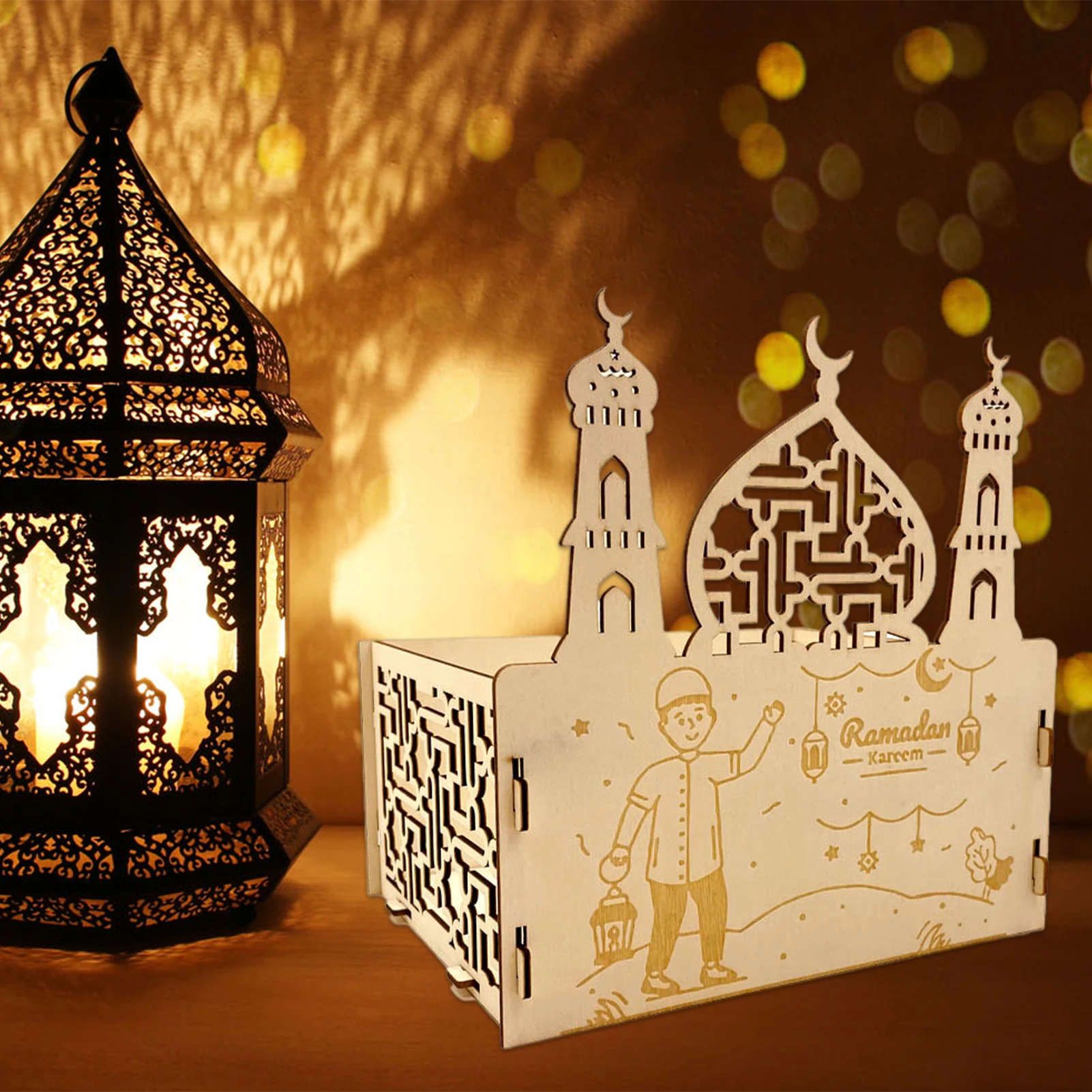 

Ramadan Decorations For Home Wooden Ramadan Table DecorPerfect Ramadan Gift Options Home Snack Tray With Ramadan Elements