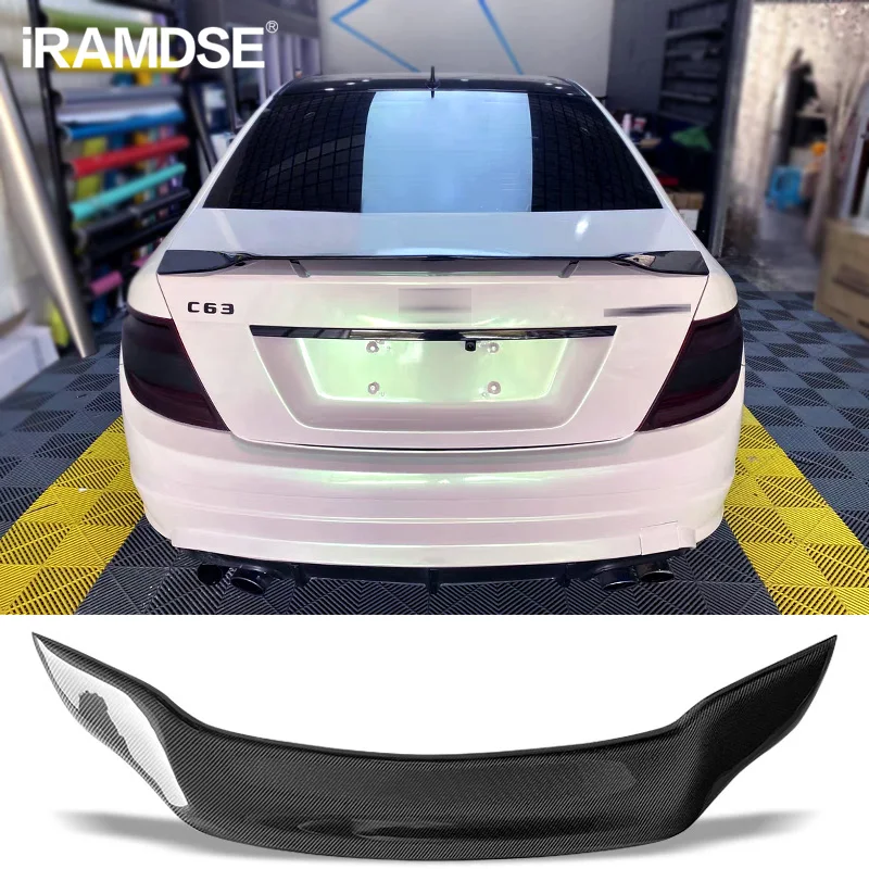 

Спойлер из углеродного волокна для Mercedes Benz W204 C Class C200 C250 C300 2008-2014, 4-дверный задний багажник