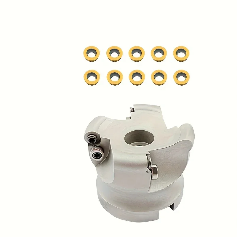Фото Фрезерный держатель EMR 5R50-22-4T EMRW 6R80-27-6T TRS 6R50-25.4-4T TR200 5R63-22-4T для фрезерного станка + твердосплавная пластина RPMT №2