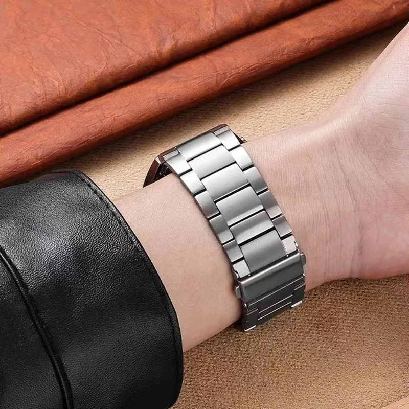 22mm Titanium Metal Strap for Huawei Watch 3 Band GT2 GT3 Pro 46mm for Honor Magic Watch 2 46mm GS Business Bracelet Wristband