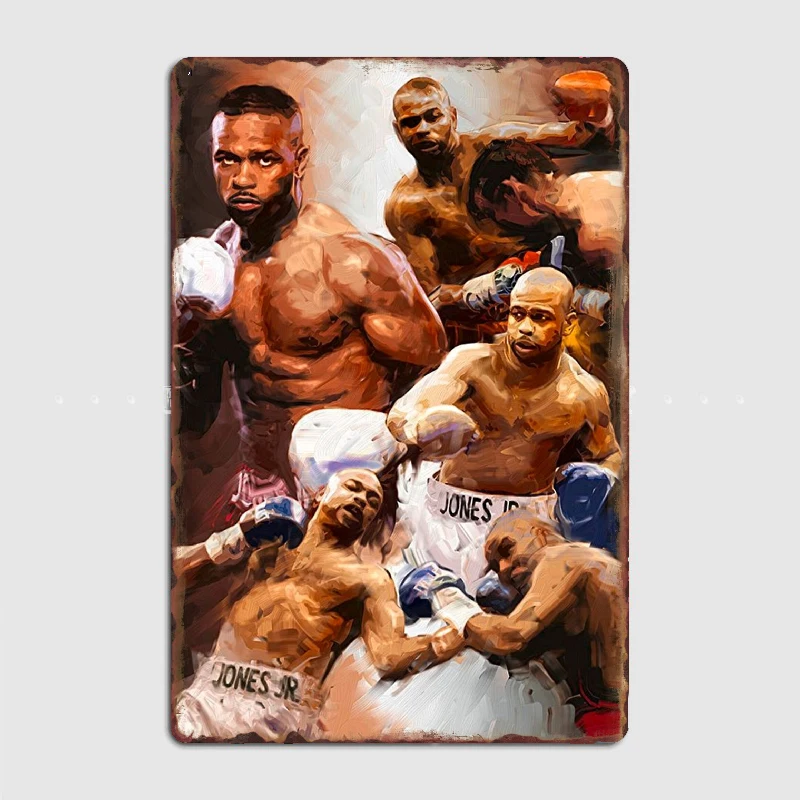 

Roy Jones Jr Art Design Metal Sign Club Home Garage Club Create Decoration Tin Sign Poster Room Wall Decor