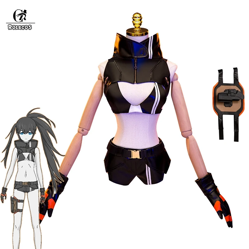 

Косплей-костюмы ROLECOS Black Rock Shooter Аниме Black Rock Shooter Dawn Осенняя Униформа наряды на Хэллоуин