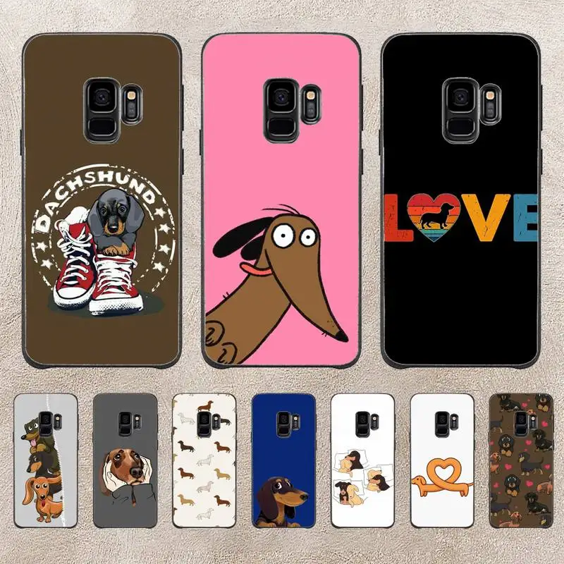

Dachshund Cartoon Phone Case For Samsung Galaxy Plus S9 S20Plus S20ULTRA S10lite S225G S10 Note20ultra Case