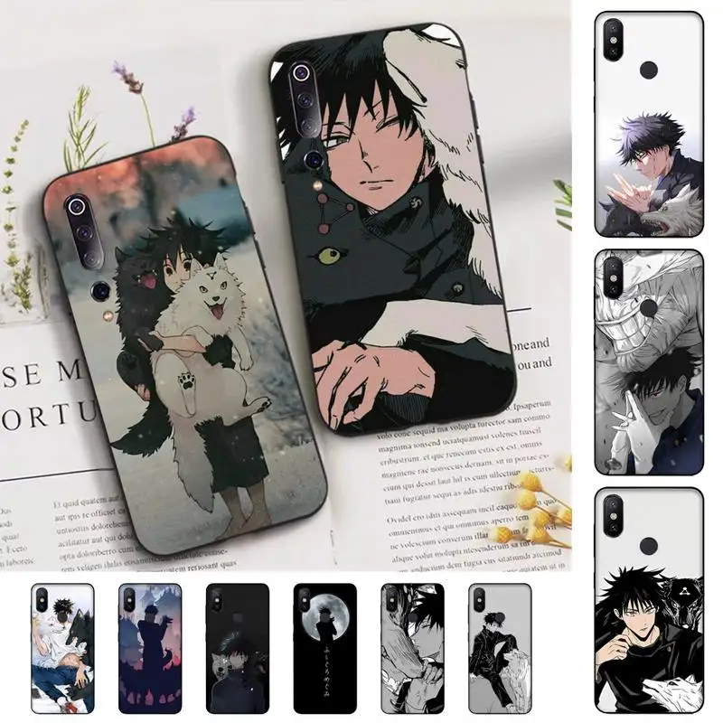 

Anime Jujutsu Kaisen Fushiguro Megumi Phone Case for Xiaomi mi 5 6 8 9 10 lite pro SE Mix 2s 3 F1 Max2 3