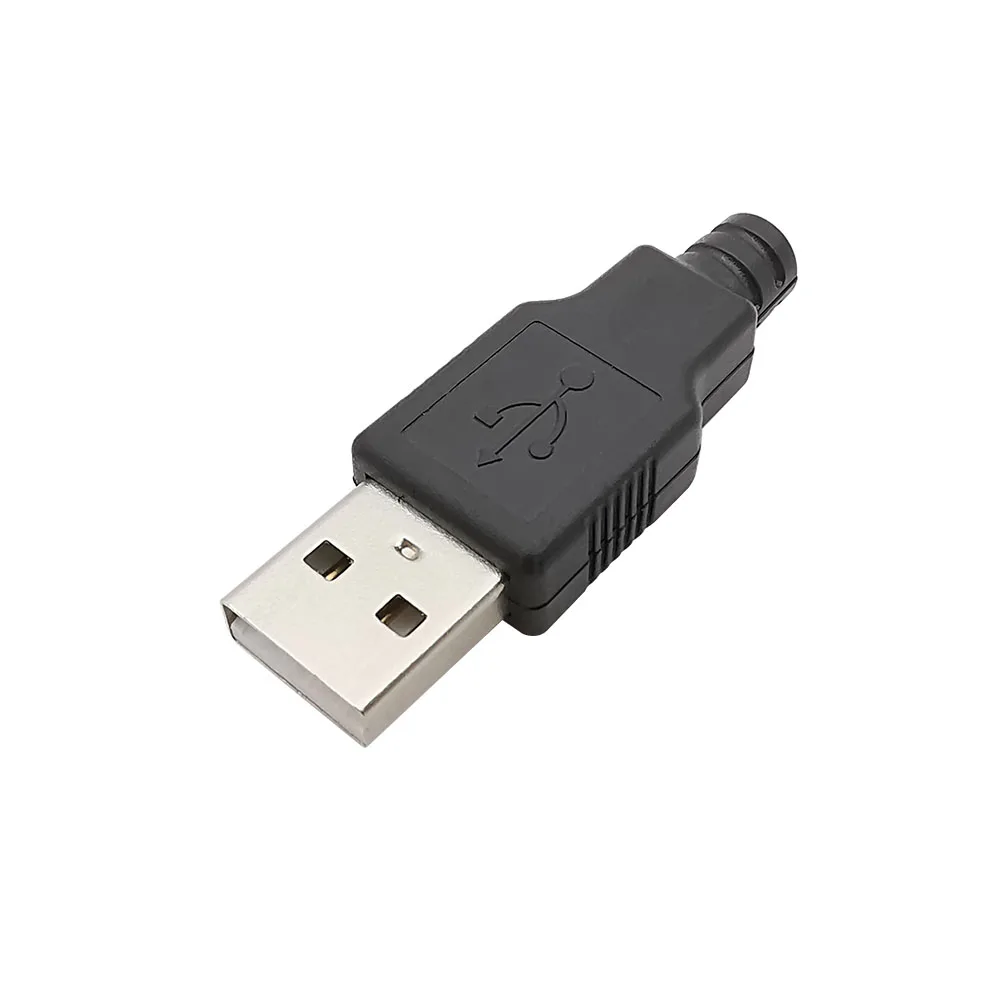 

USB разъемы Type-A 4-контактные набор DIY черный/белый