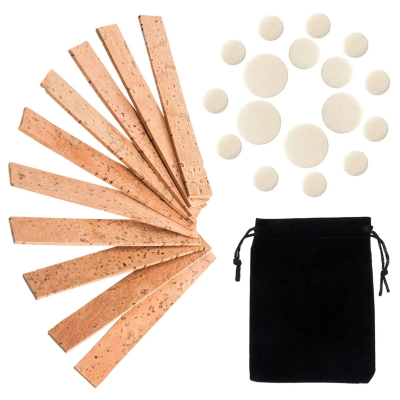

27Pcs Clarinet Neck Joint Cork Woodwind Pad Clarinet Neck Joint Cork for Clarinet Woodwind Instrument 24BD
