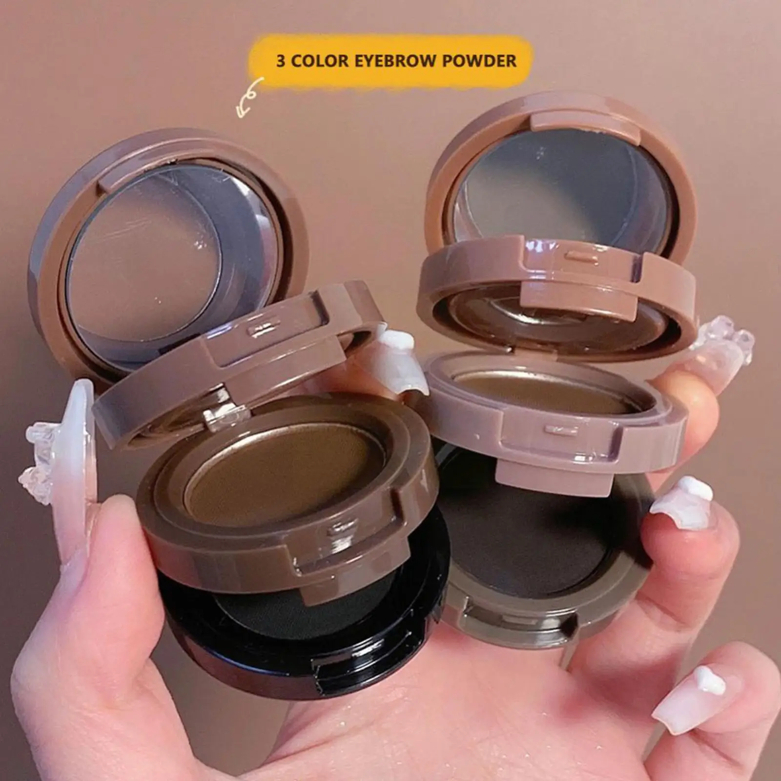 

Three-layer Eyebrow Powder Silhouette Hairline Powder 3 All-in-one In1 Rendering Three-dimensional Makeup Plate Color Conto A0S2
