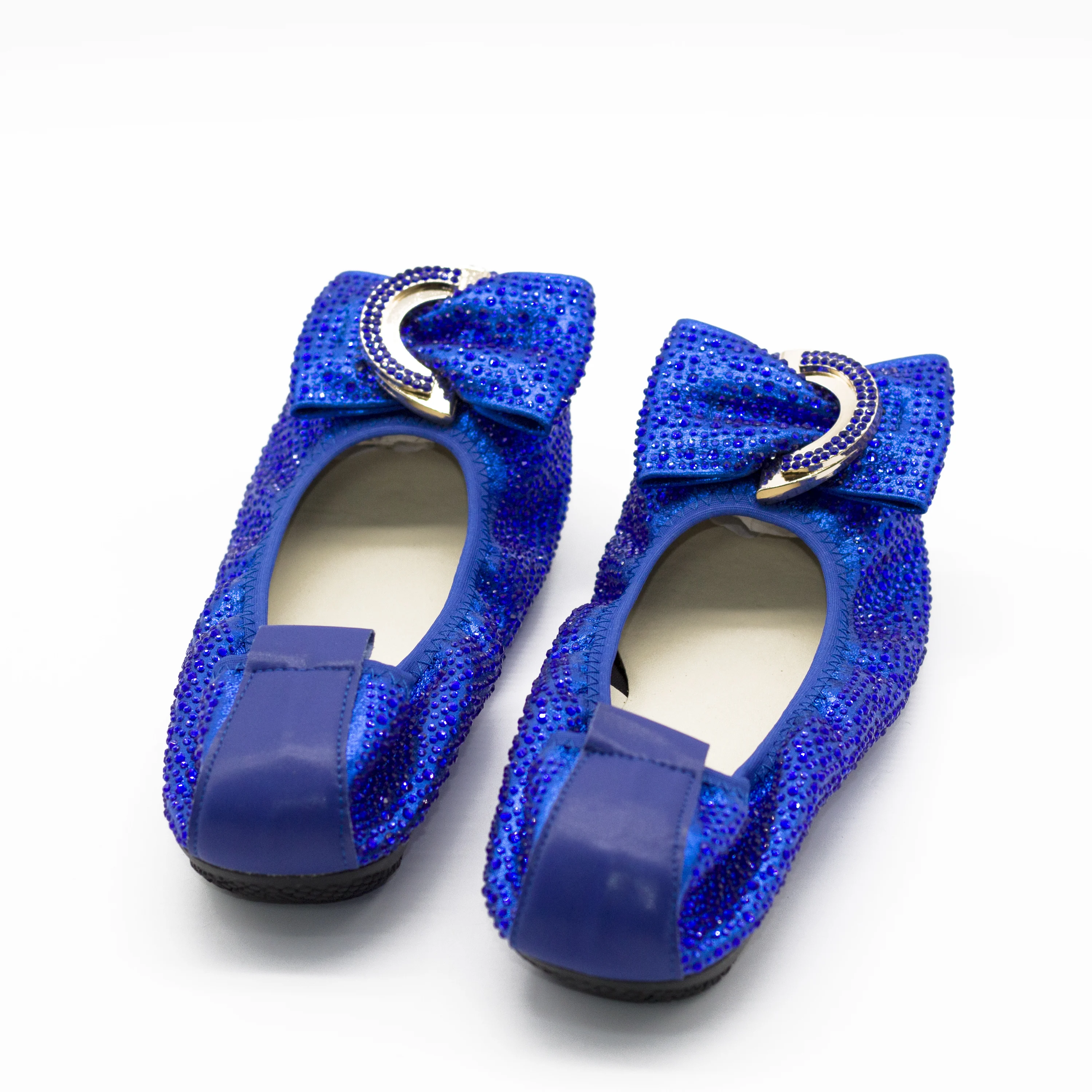 Royal Blue Comfortable Ballet Flats 2022 Plus Size 43 44 45 Wedding Party Dress Flats Dressy Shoes for Lady Women's Comfy Flats