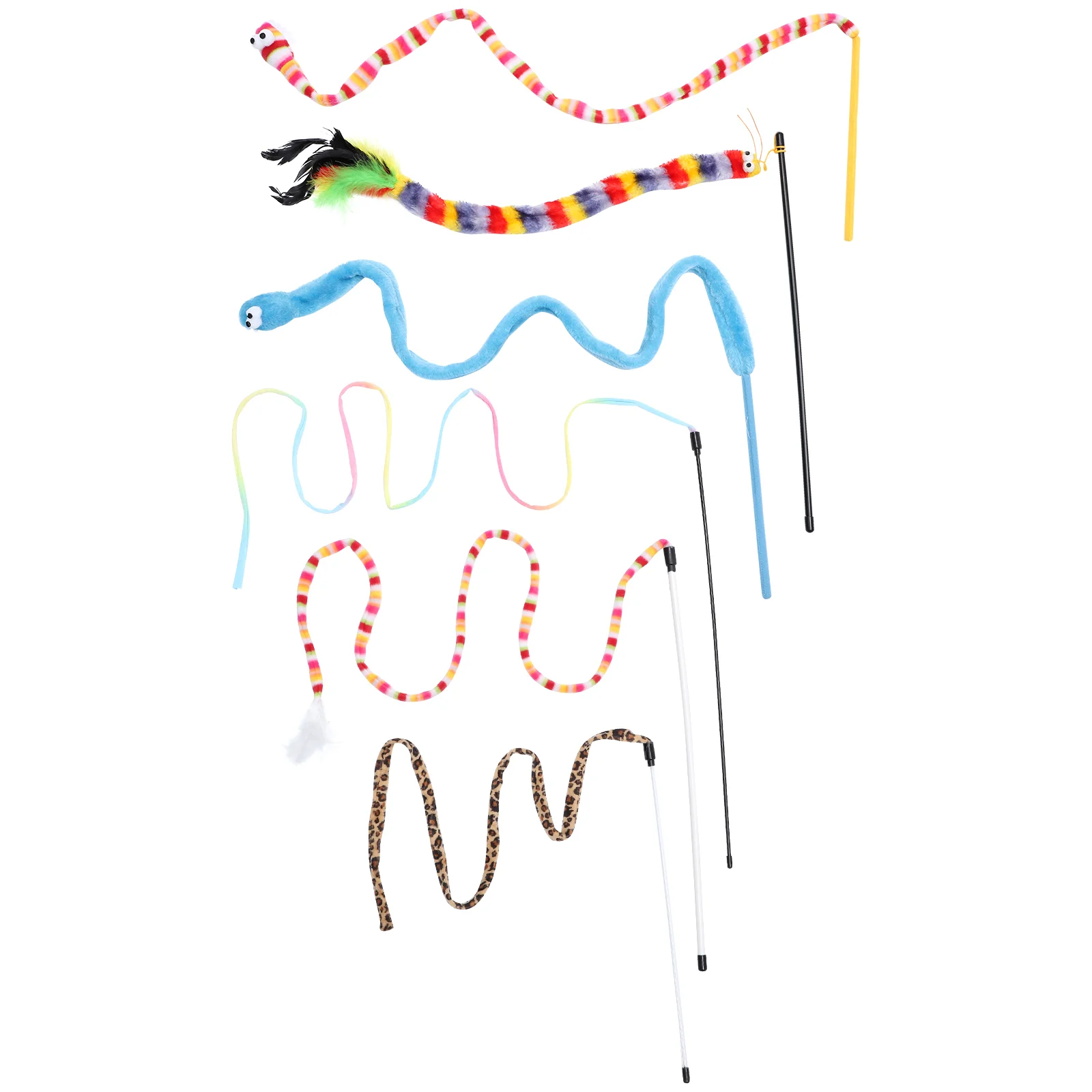 

6 шт. Интерактивная кошачья палочка, игрушка для кошек, Дразнилка для кошки, флирт