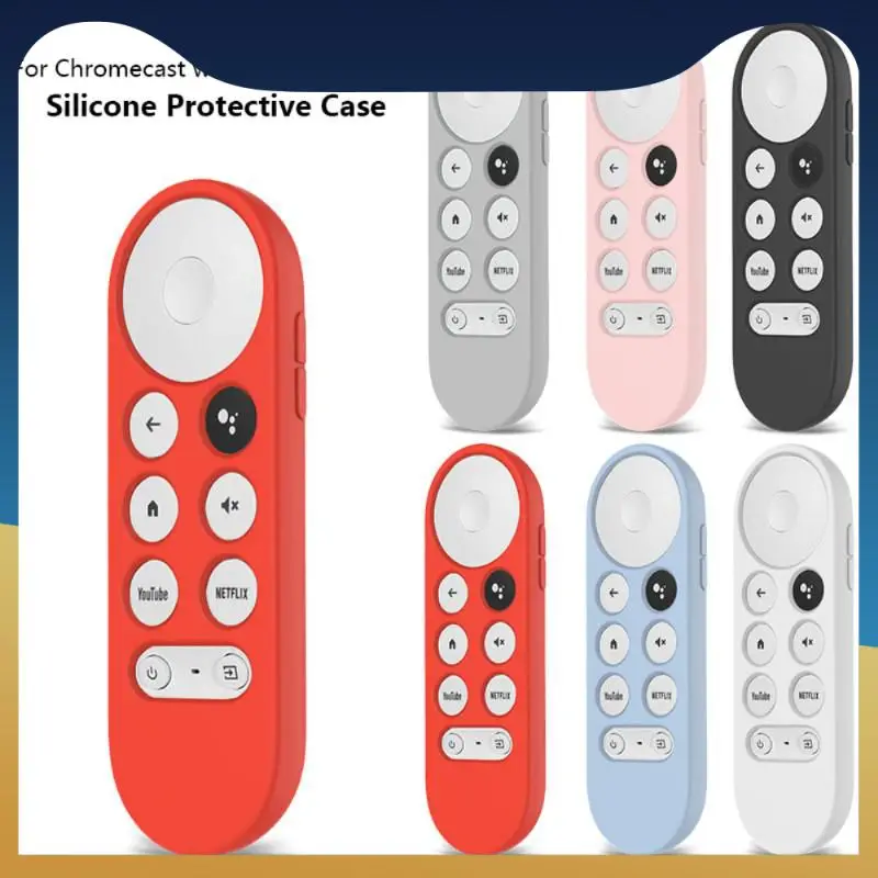 

Protective Silicone Case Durable Shockproof Non-slip Protective Case Cover For With Google Tv 2020 Anti-lost