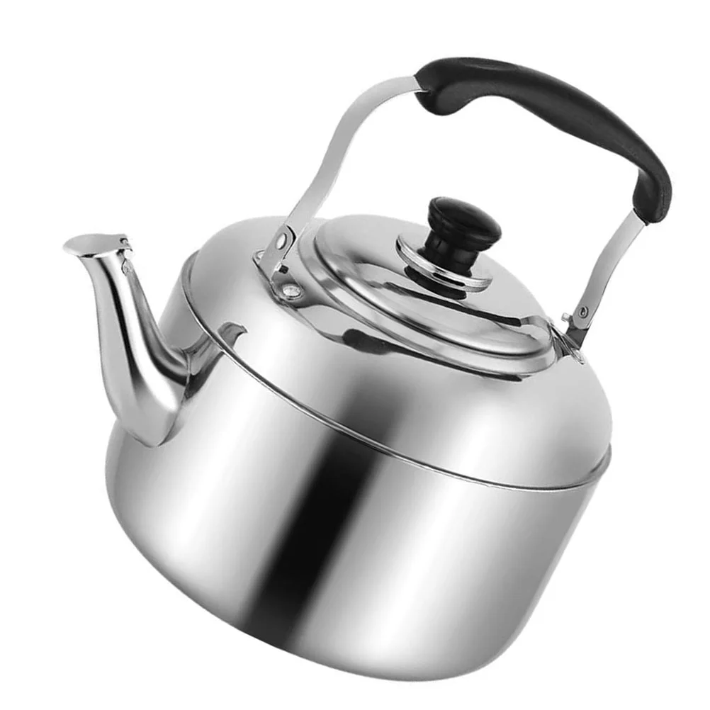 

Camping Tea Kettle Water Kettle Gas Furnaces Homes Coffee Pot Metal Teapot Boiling Teapot Gas Stoves Stainless Steel Whistle Pot