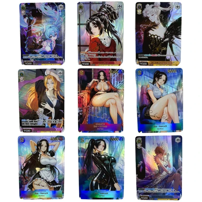 ACG Girl Tsukino Usagi Matsumoto Rangiku Haruno Sakura Self Made Refraction Flash Card Аниме Классика Коллекция игр