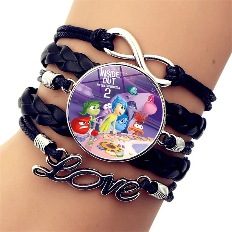 Новый браслет из кожи с изображением героев мультфильмов мультфильма Disney