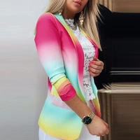 tie dye gradient casual blazers 9 styles simple loose spring autumn coats office lady business clothing chic blazers new jackets