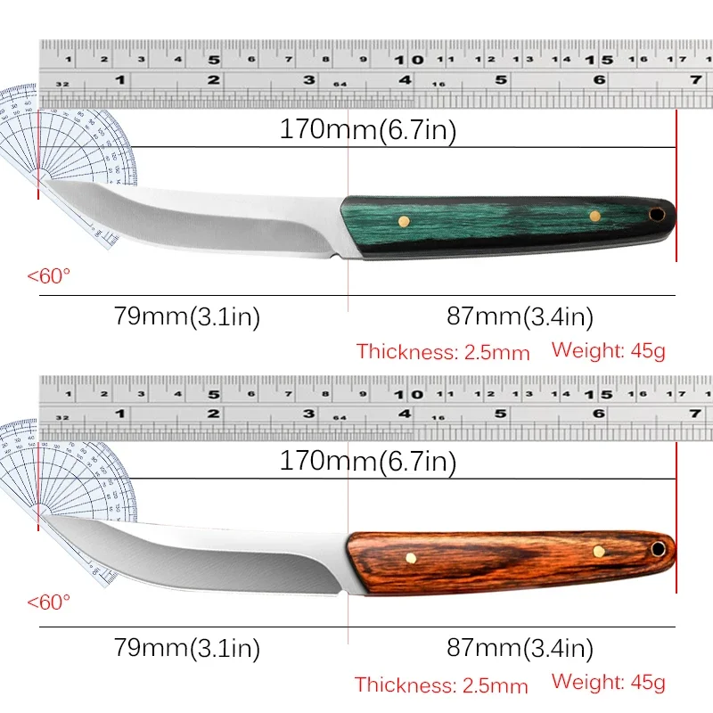 Нож из нержавеющей стали для нарезки кухонный мини-нож ручной ковки косточек
