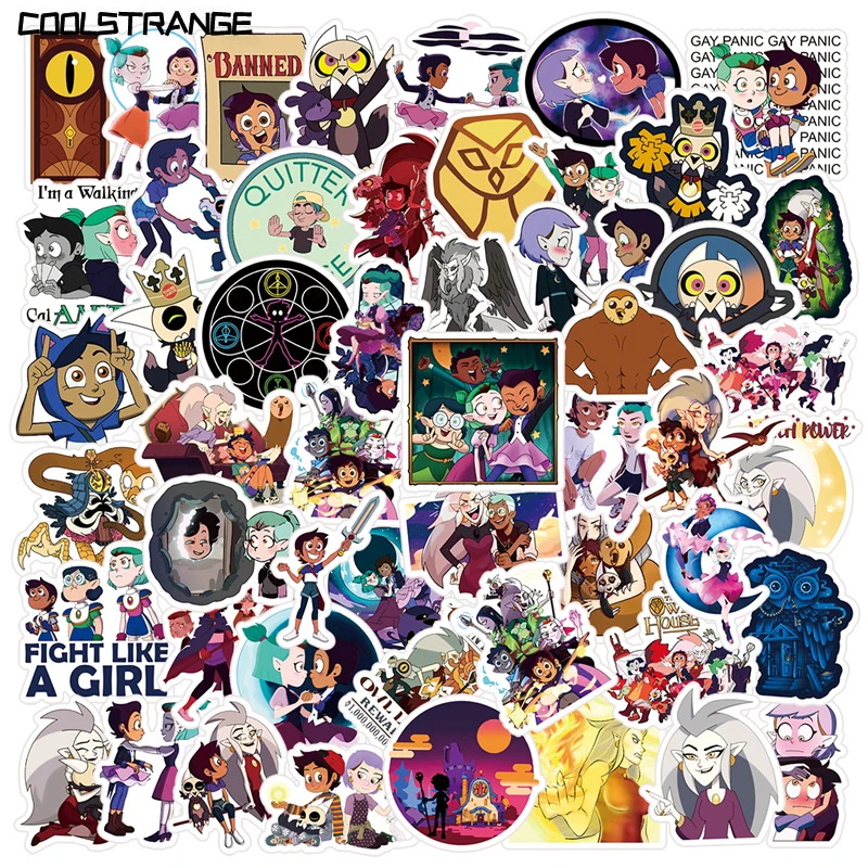 

10/30/50Pcs The Owl House Cartoon Graffiti Stickers Kawaii Animal Doodle Sticker Decorative Luggage Desktop Waterproof Car Toys