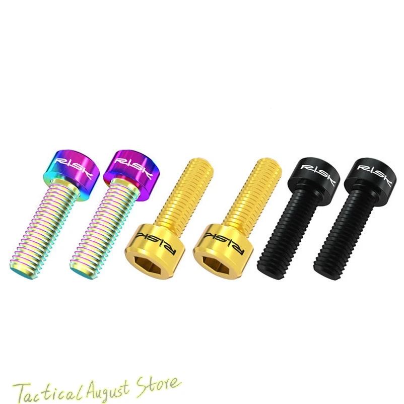 2 шт. * крепежные болты из титанового сплава M6 x 18 мм для велосипеда