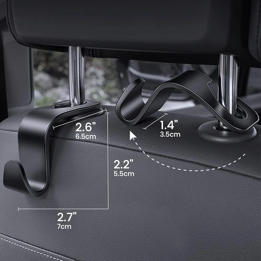 Крючок Для Подголовника Автомобиля S-образный Органайзер Хранения Из