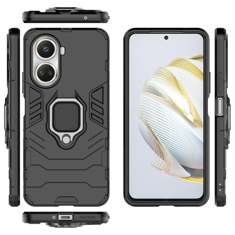 For Huawei Nova 10 SE Case Hard Armor Finger Ring Protective Bumper For Nova 10 9 8 7 Pro Cover For Huawei Nova 7 8 9 10 SE 4G