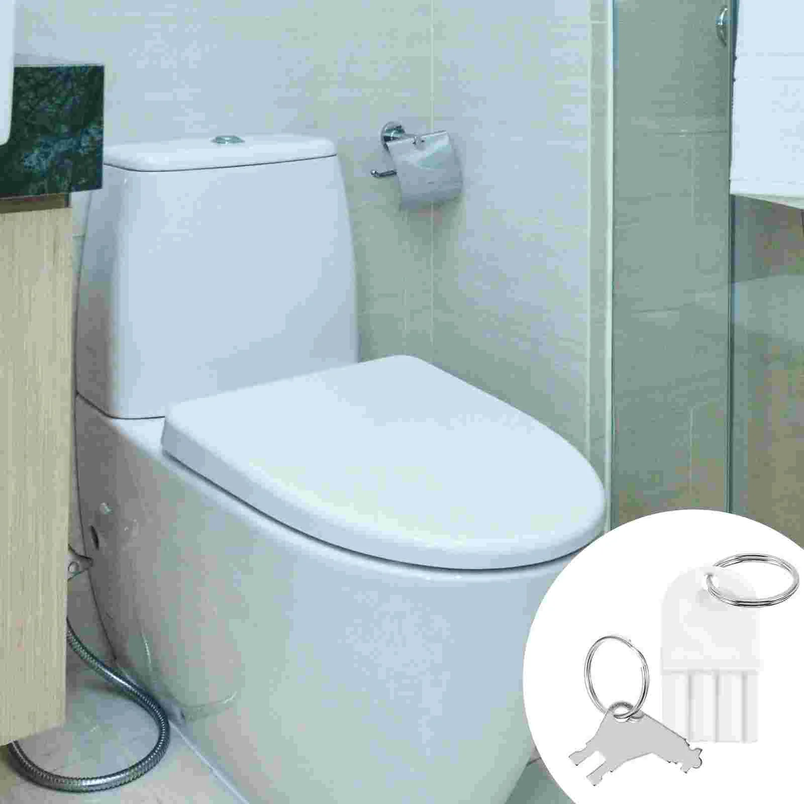 

2 Sets Toilet Tissue Universal Dispenser Key Commercial Paper Keys Towel Replacement Metal