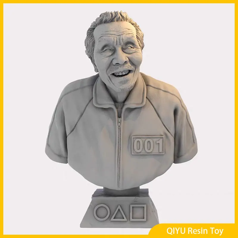 

1/10 Wu Yinan old man No. 001 rich game bust GK hand-made white mold 3D printing resin model