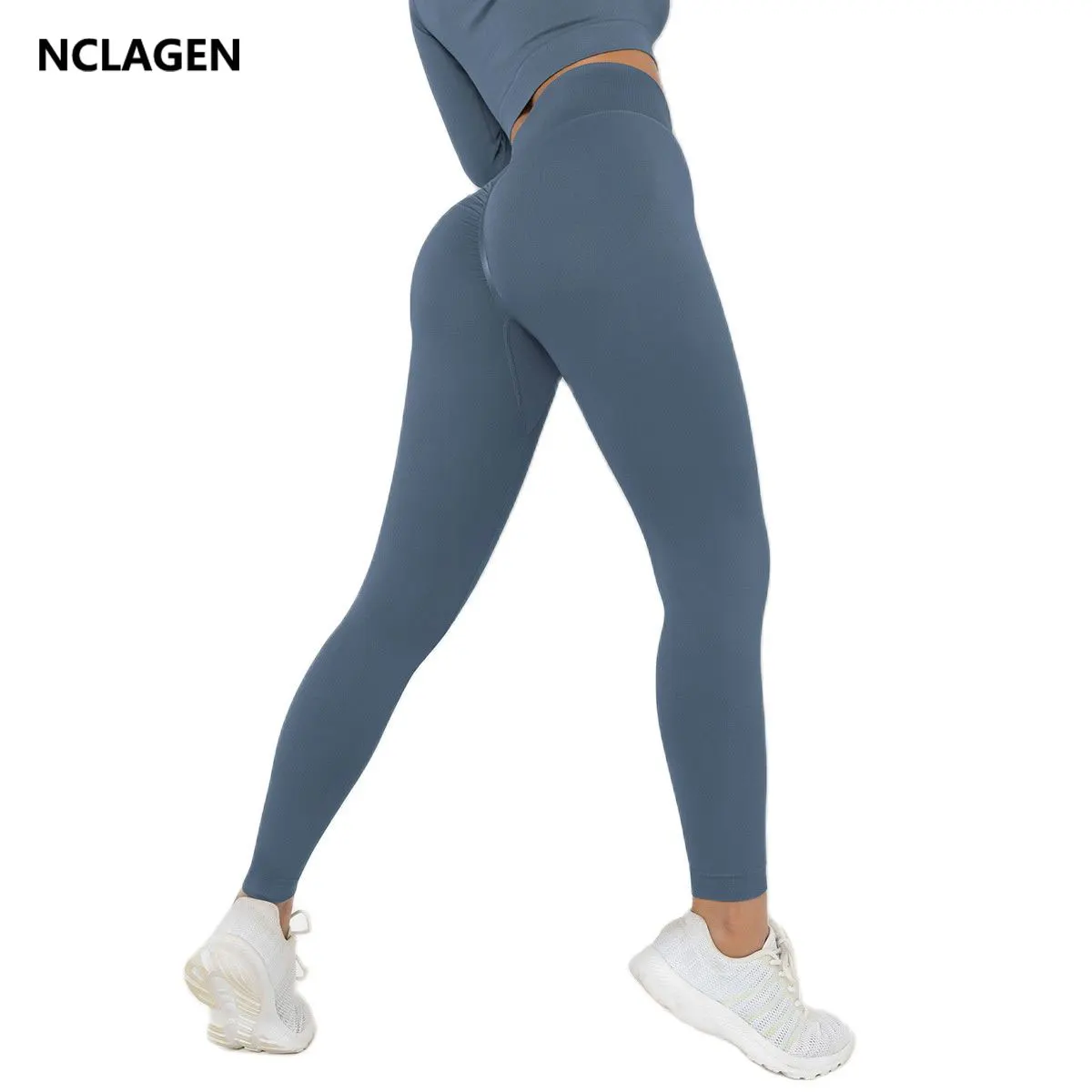 

Леггинсы NCLAGEN женские бесшовные с высокой талией, штаны для йоги, обтягивающие ягодицы, спортивные трико для фитнеса, бега, тренажерного зала, йоги