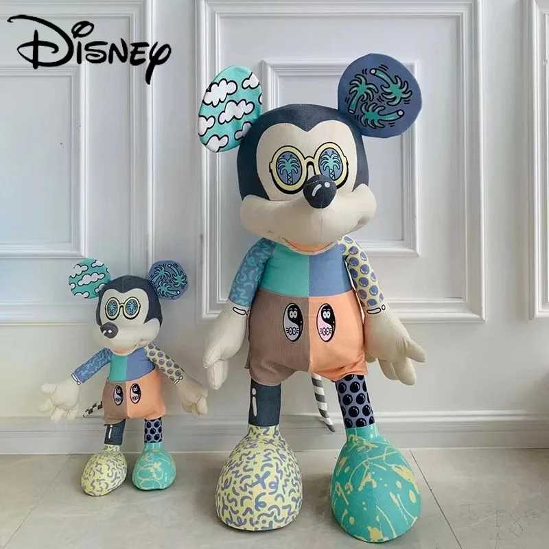 

47cm Disney Anime Plush Doll Original 2022 New Tripartite Joint Rice Mickey Couple Mickey Mouse Plush Toy Rag Doll Girl Gift