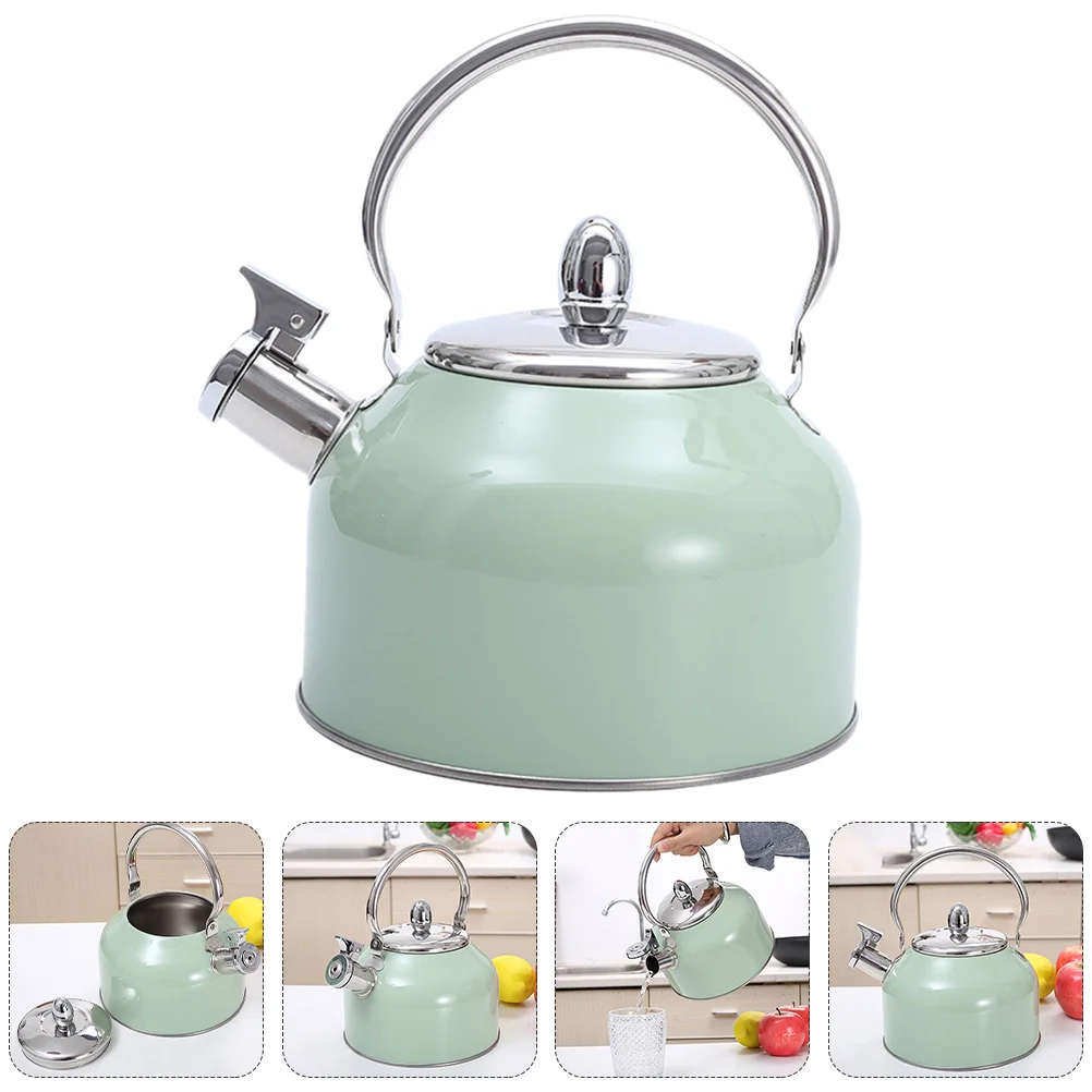 

1pc Portable Lightweight Tea Kettle Stainless Steel for Restaurant Office