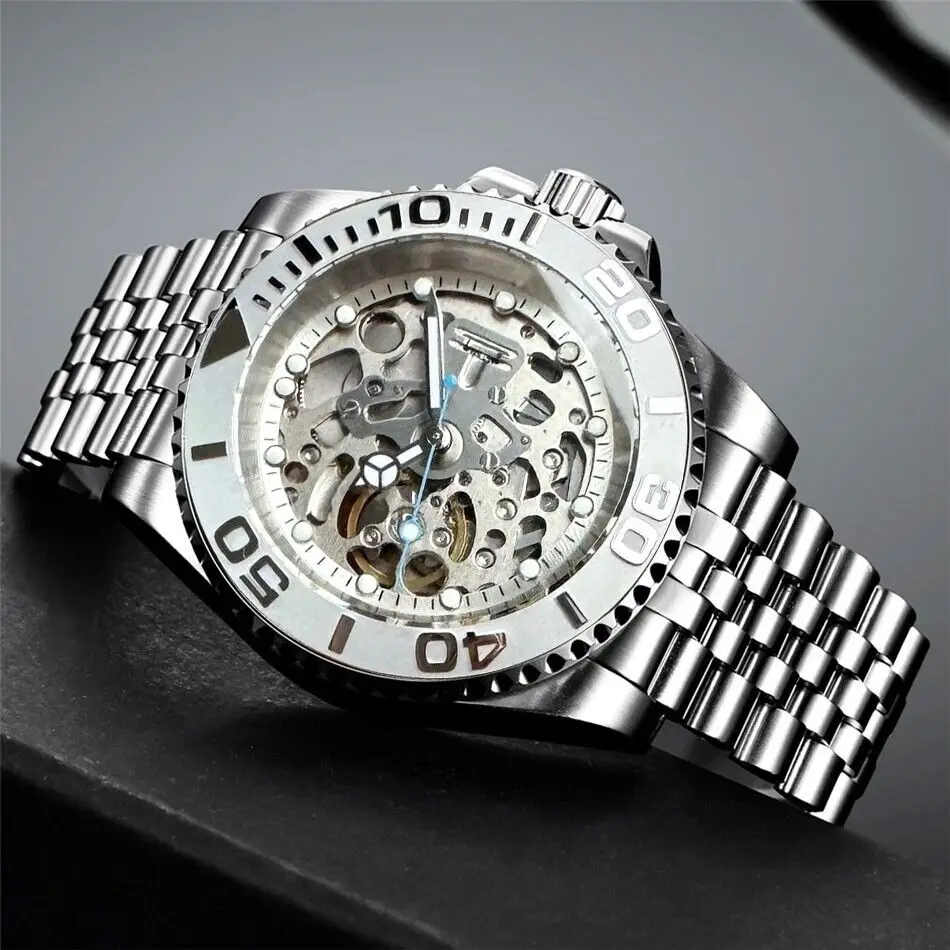 Автоматические Мужские механические часы тандорио 40 мм мужские роскошные NH70