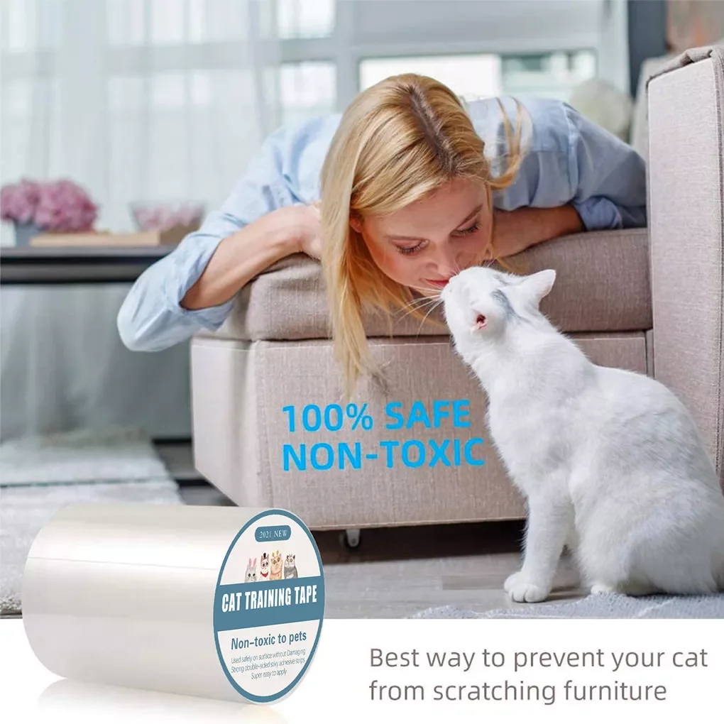 

Transparent Cat Anti-Scratch Tape Roll Furniture Guards Couch Protector Cat Scratch Prevention Clear Sticker For Sofa 3m/5m/10m