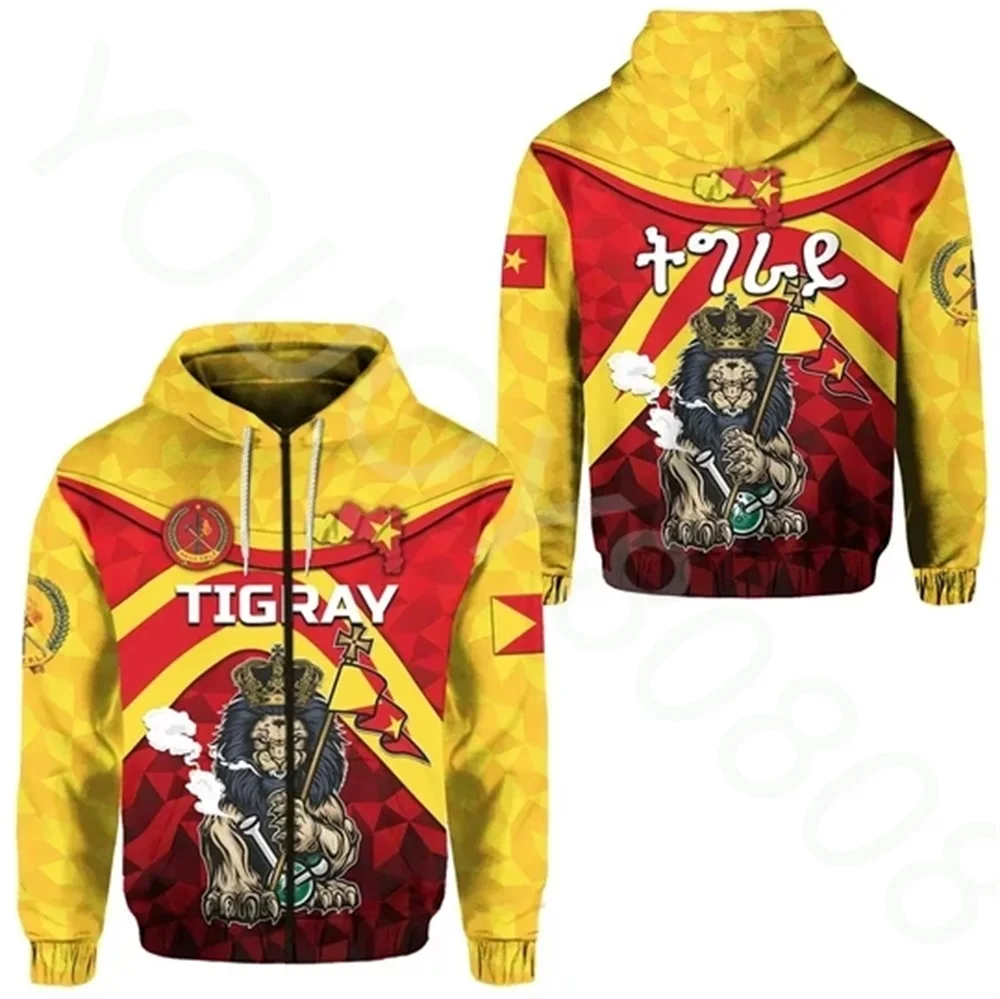 

2022 New Fall Winter Men's Clothing Sweatshirt Alpha Phi Omega Ink Dyed Africa Strong Lion Zip Hoodie Casual Sports Top