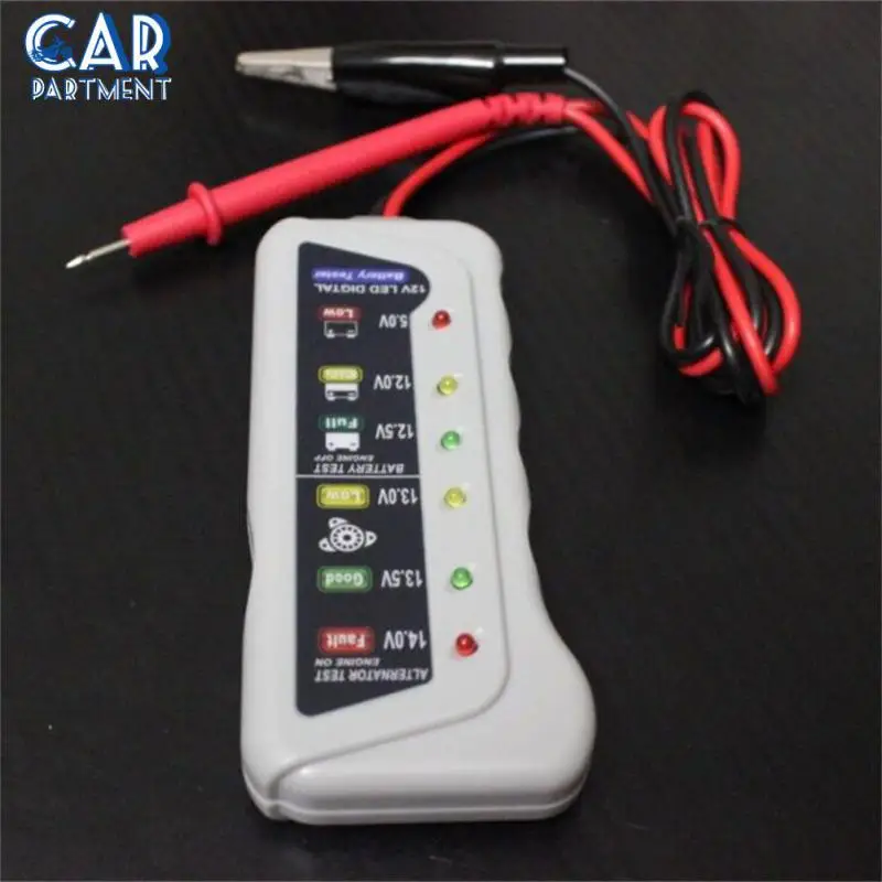 

Battery Detector Quickly Detect Universal Battery Capacity Tester Multifunctional 6v/12v Voltage Detector Car Accessories