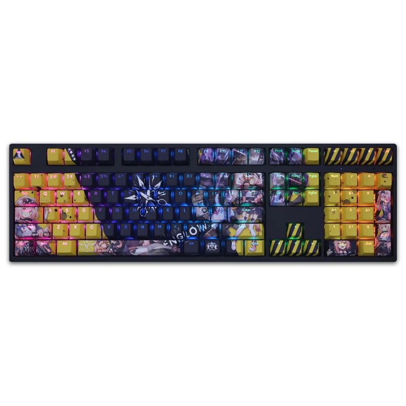 108 клавиш/комплект колпачки для клавиш аниме-игр