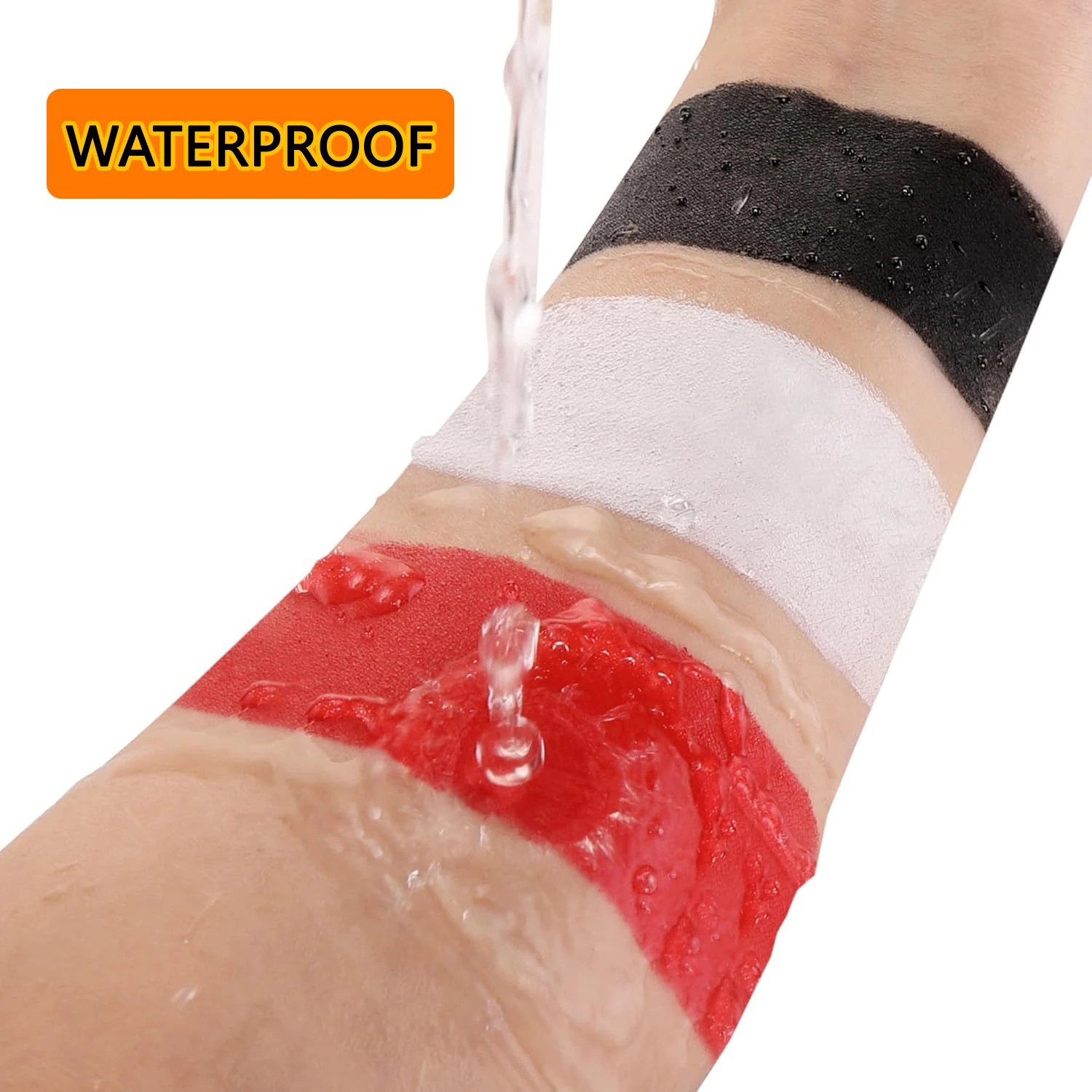 Набор Красок Для Тела На Хэллоуин - Черный Белый Красный Макияж Клоуна Костюм