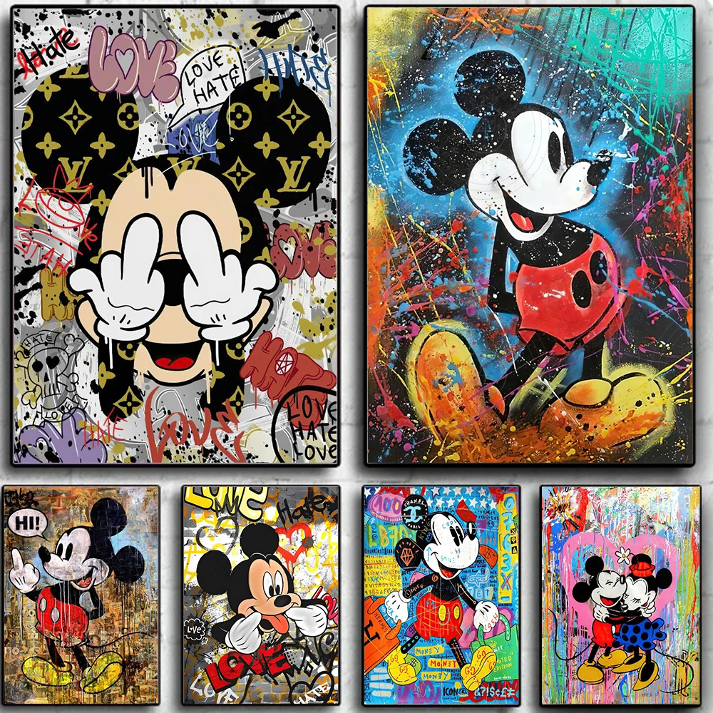 MINISO Постер Микки Маус на холсте