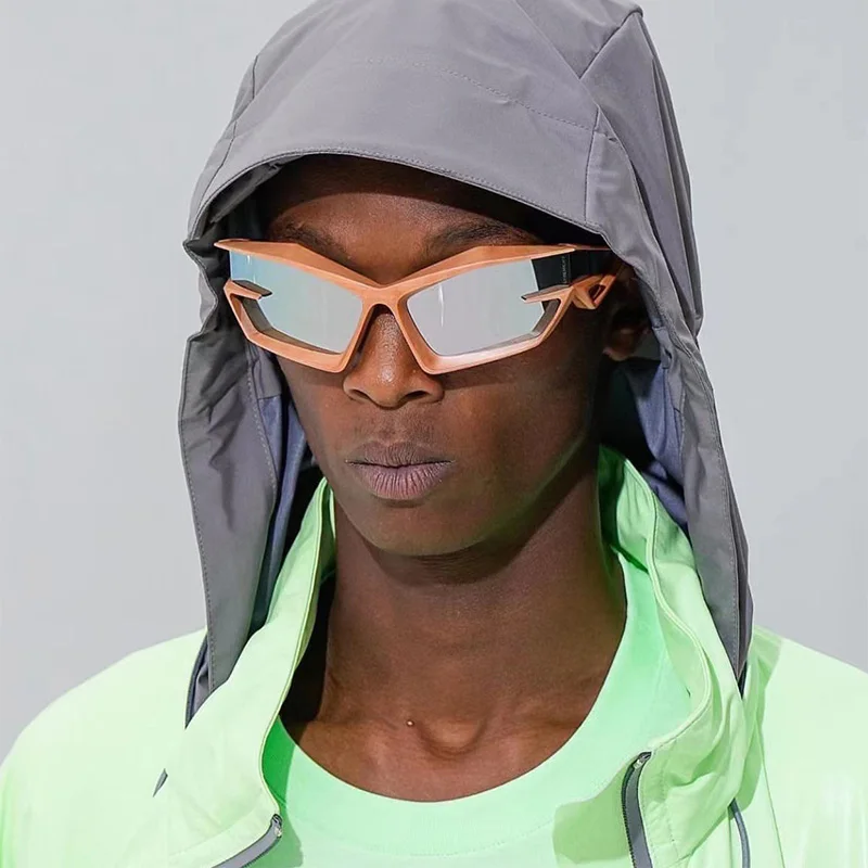 

Fashionable Cat Eye Goggle Full Frame Personalized Shades For Women Hip-Hop Shaped Y2K Sunglasses Cool Men Glasses UV400 SG144