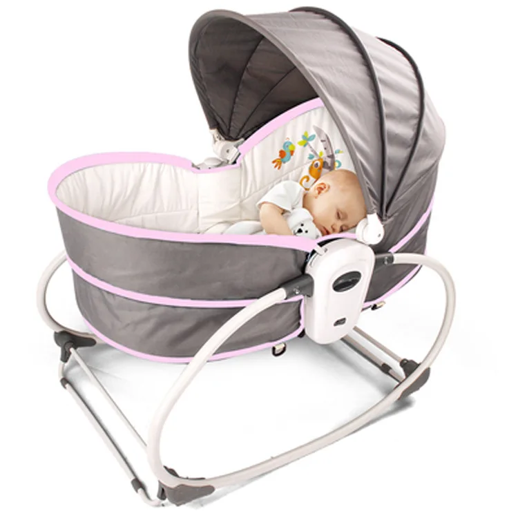 New Baby Five-in-one Belt Music Vibration Tent Shaker Intelligent Coax Baby Sleeping Chair Cradle Cradle Seat Crib Collapsible