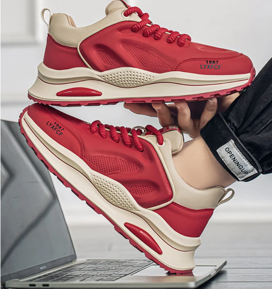 Роскошные молодежные кроссовки 2025 года красивые нескользящие на толстой подошве