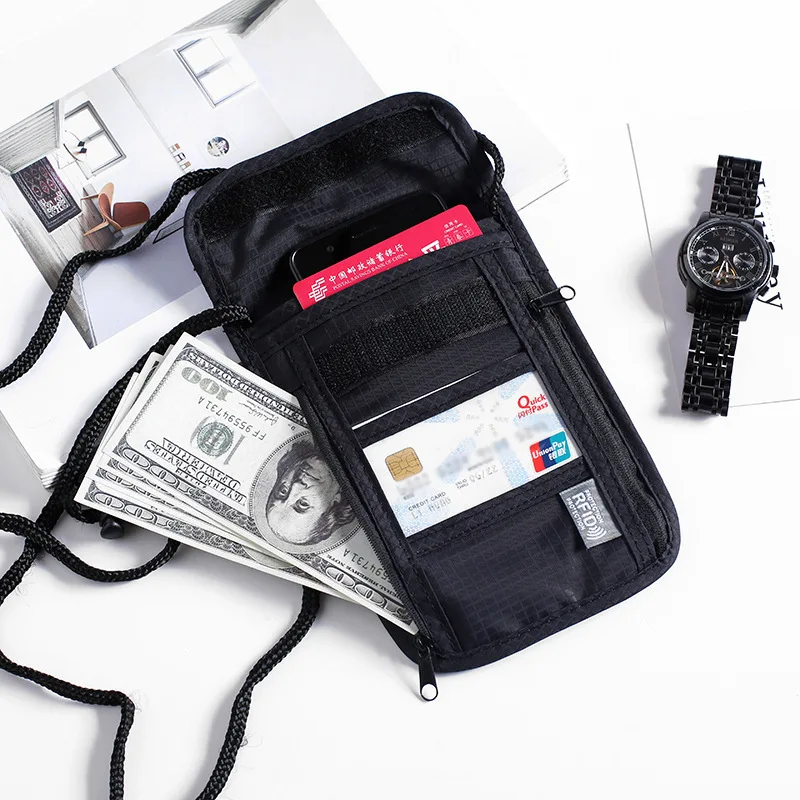 High Quality RFID waterproof Nylon storage bag Travel docume