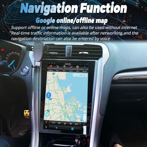 256 ГБ 13,8 дюйма 2Din автомобильный Android 13 1920*1080 2K экран Carplay для Ford Mondeo Fusion 2014 2019 Стерео GPS Navi DSP видеоплеер