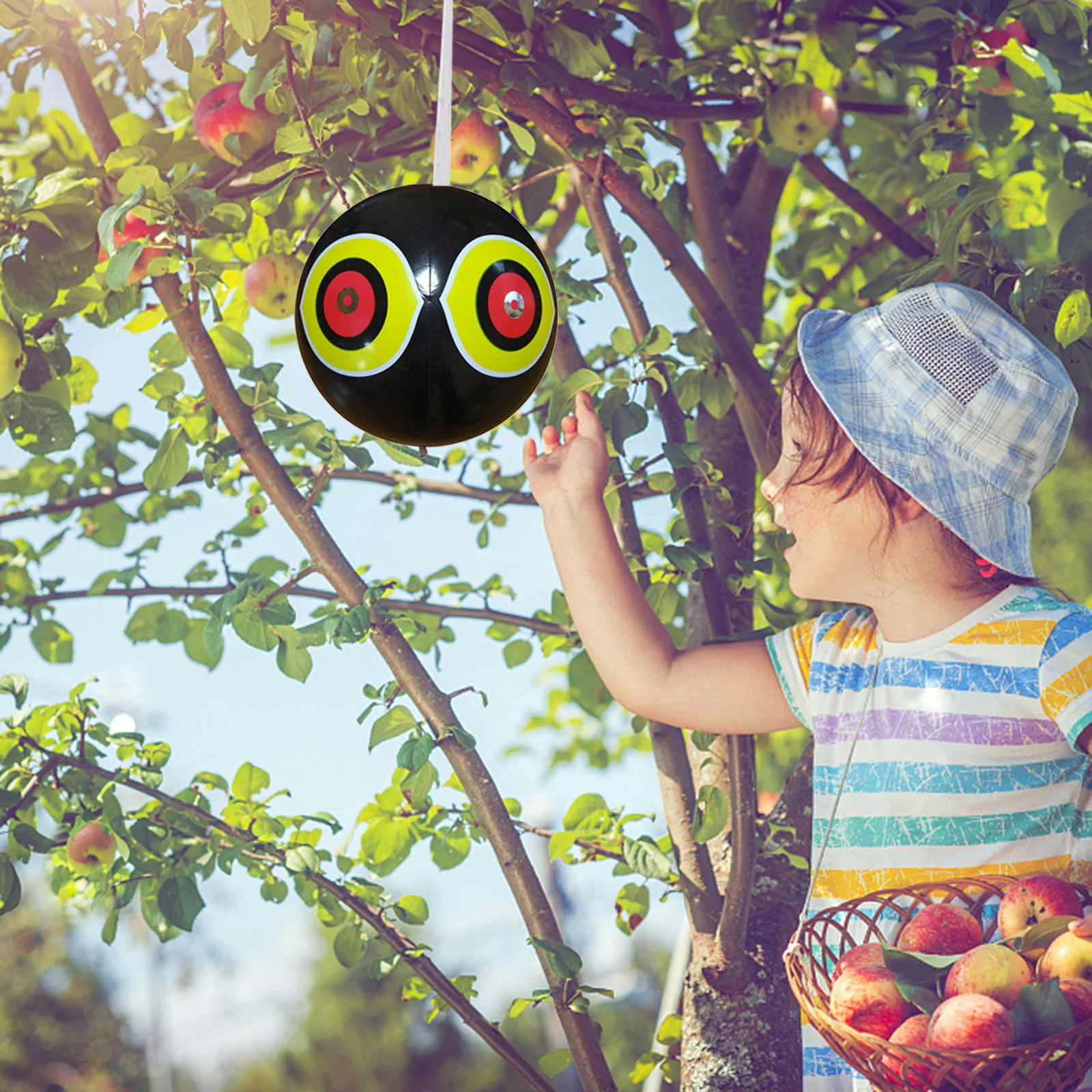 Отражающий мяч для птиц надувной отражающий глазный шар из ПВХ со