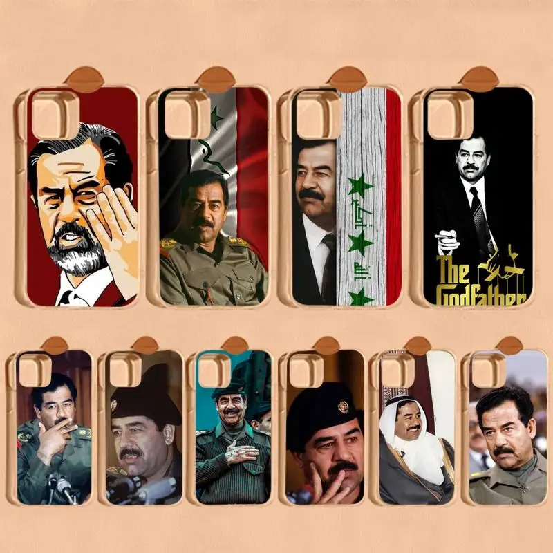 

Saddam Hussein Iraq Smart Phone Case for iPhone 8 7 6 6S Plus X SE 2020 XR XS 14 11 12 13 Mini Pro Max Mobile Case