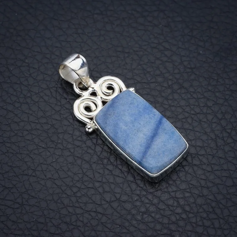 

StarGems Owyhee Opal Handmade 925 Sterling Silver Pendant 1.5" F4158