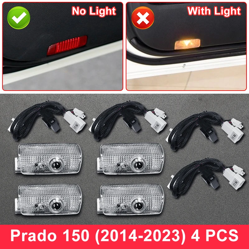 

Для Toyota Land Cruiser Prado 150 2010-2023 модернизированные аксессуары для салона LC150 FJ150 лампа подсветки нижнего угла автомобильной двери 2022 2021 2020 2019 2018 2017 2016 2015 2014 2013 2012 2011