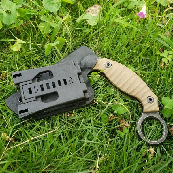 Керамбит нож-коготь единорог искусственное лезвие пустыня рукоятка G10