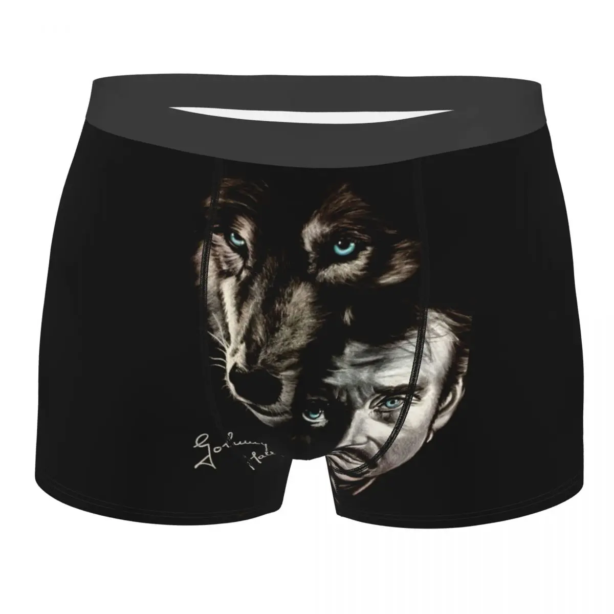 

Модные боксеры Джонни Хелли и волк, трусы, мужские трусы, тянущиеся трусы во Франции, певицы, рок-звезды, нижнее белье