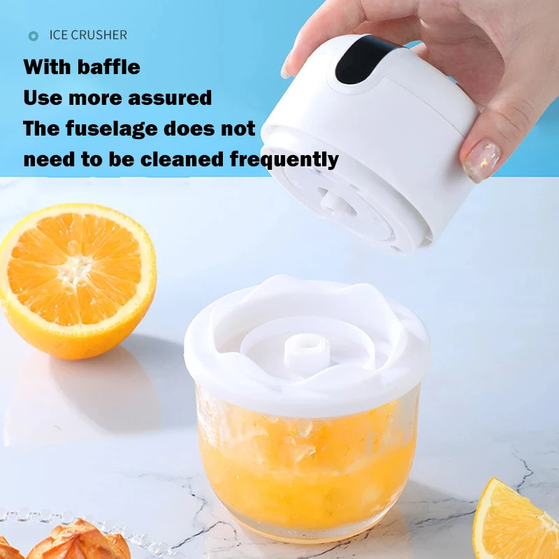 ice crusher mini usb charging cooking appliance ice breaker shave home bar kitchen grinder snow cone smoothie maker auto crusher free global shipping