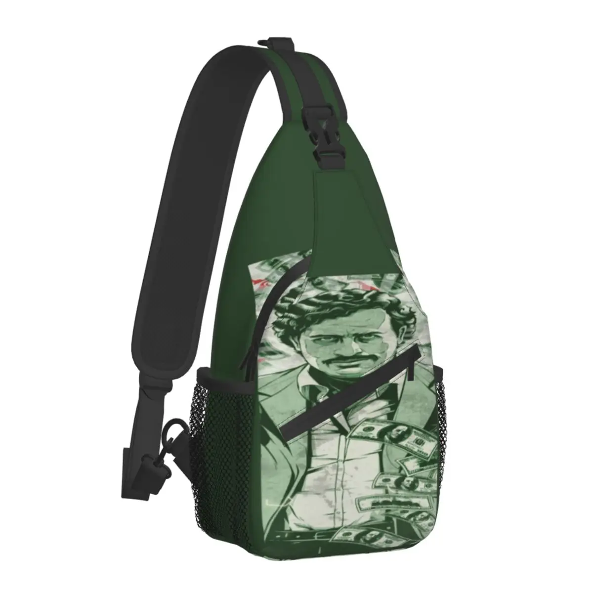 

Pablo Escobar Chest Bags Boy Celebrity Travel Shoulder Bag Cool Print Crossbody Bag School Workout Sling Bags