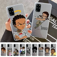 the boondocks phone case for samsung a51 a52 a71 a12 for redmi 7 9 9a for huawei honor8x 10i clear case