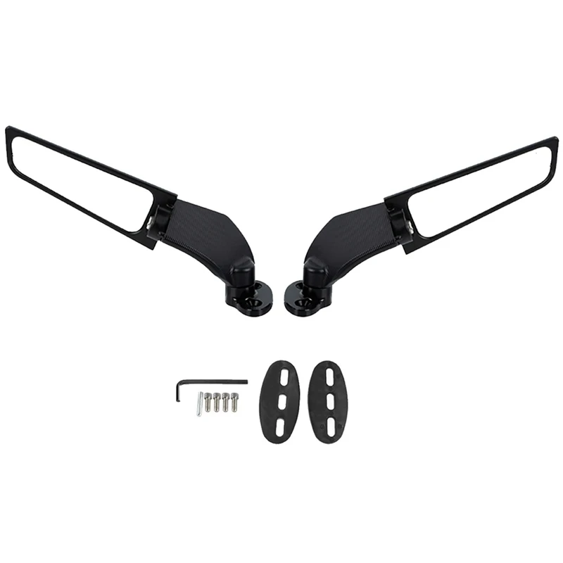 

Universal Motorcycle Rearview Mirrors Wind Wing Adjustable Rotating Side Mirror For KAWASAKI Yamaha Honda